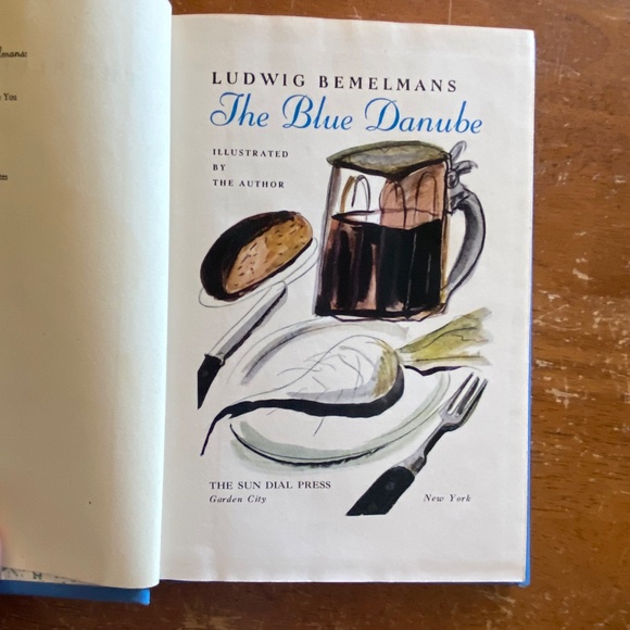 Sun Dial Press 1946 Blue The Blue Danube Vintage Illustrated Hardcover OS - Picture 6 of 12